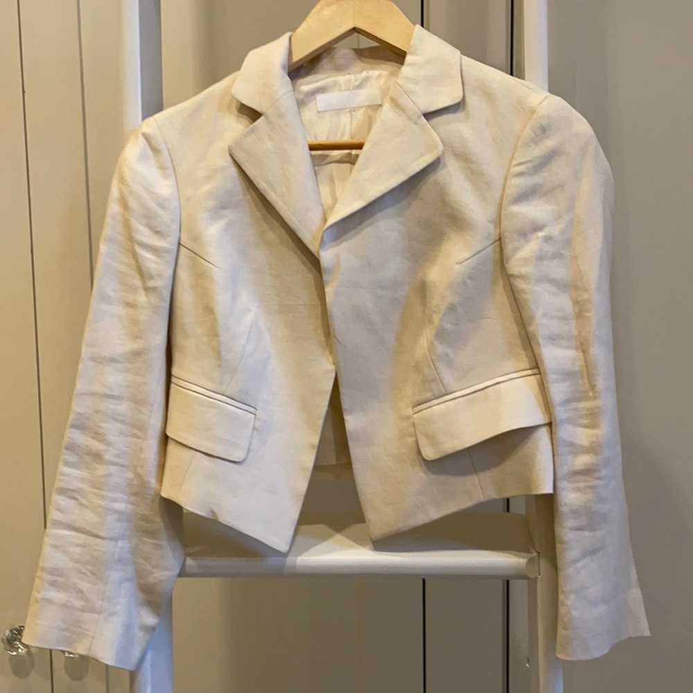 NWOT Nicole Farhi Linen Bolero SZ 2